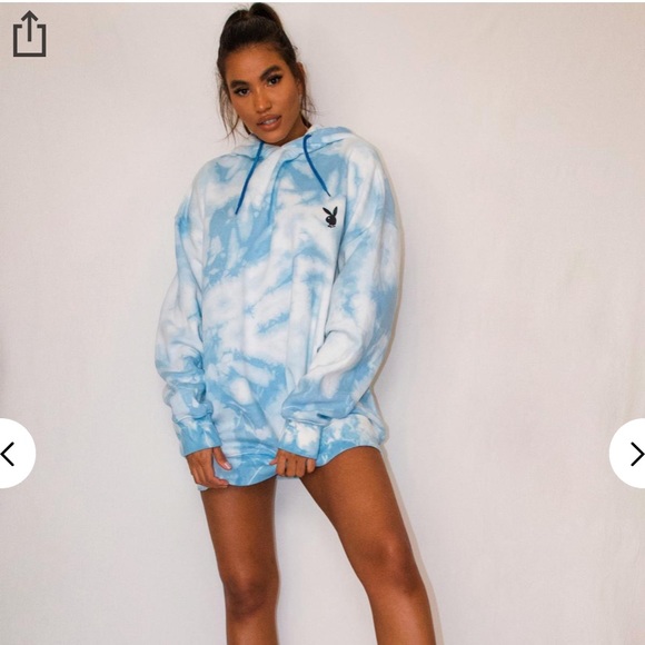 Missguided xplayboy tie dye collection hoodiedress - Picture 4 of 6